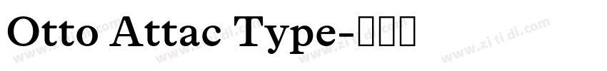 Otto Attac Type字体转换